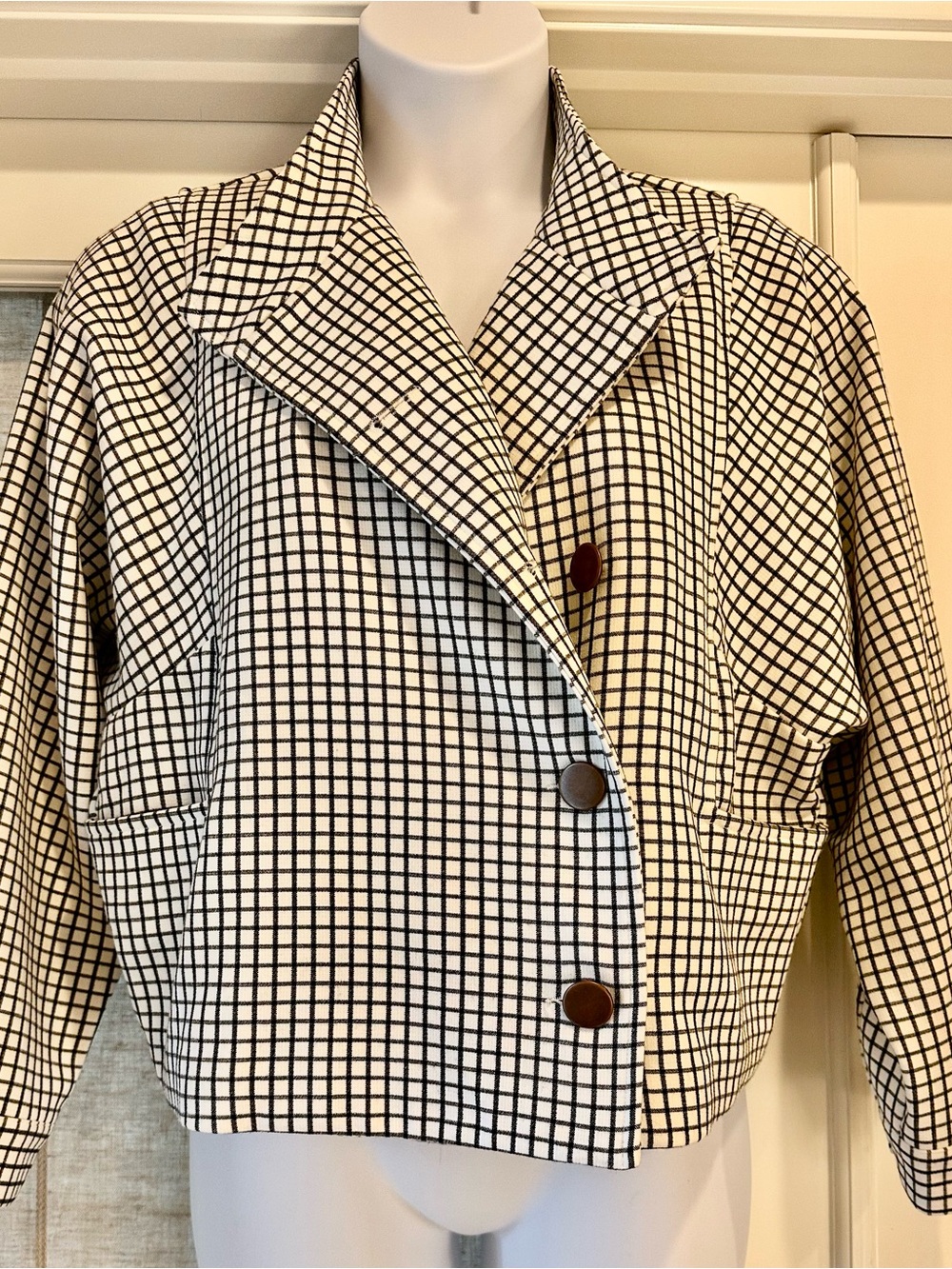 Cabi Windowpane Jacket size large